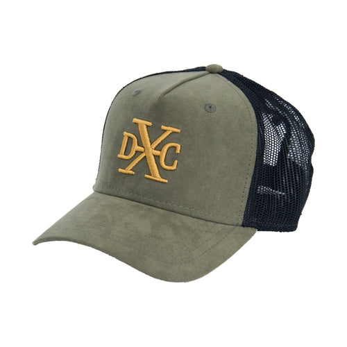 DXC SUEDE TRUCKER KHAKI BLACK MESH - Design By Crime