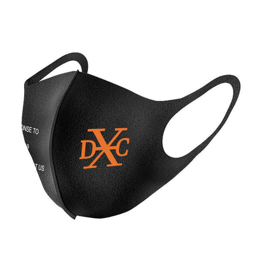 DXC FACE MASK BLACK/ORANGE - Design By Crime