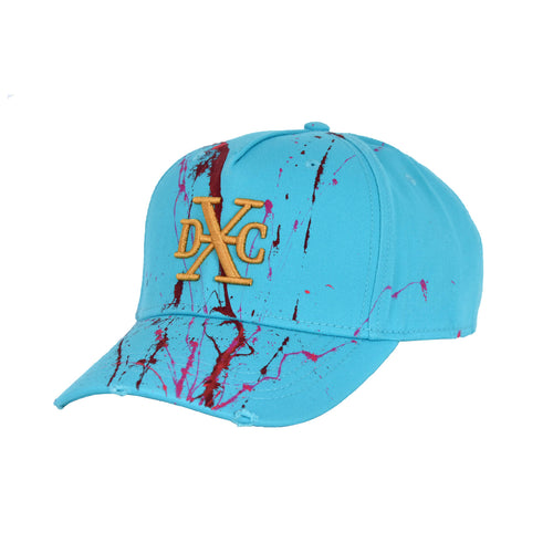 DXC PAINT SPLAT BABY BLUE/GOLD - Design By Crime