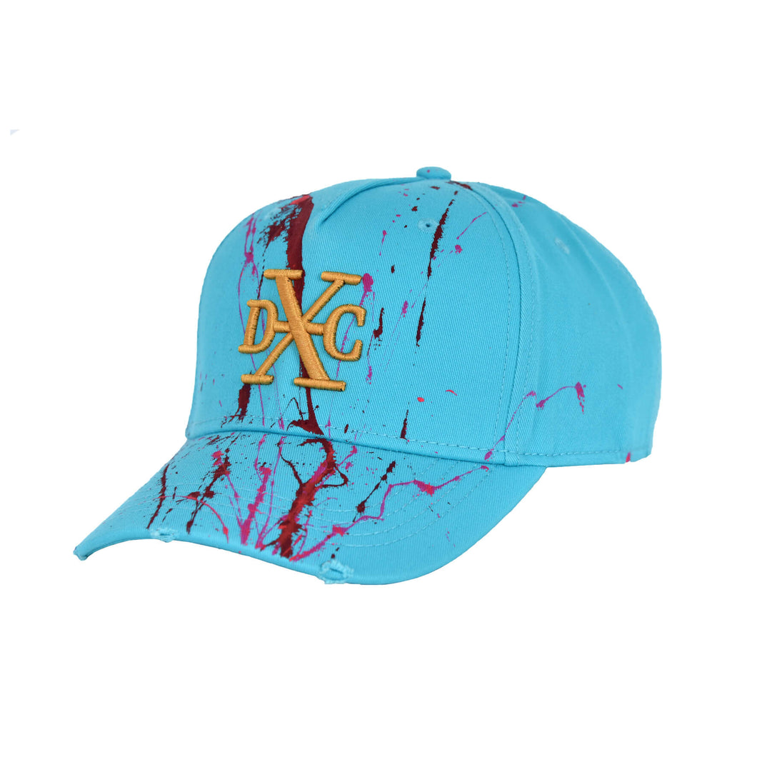 DXC PAINT SPLAT BABY BLUE/GOLD - Design By Crime