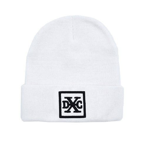 DXC SQUARE BEANIE WHITE - Design By Crime
